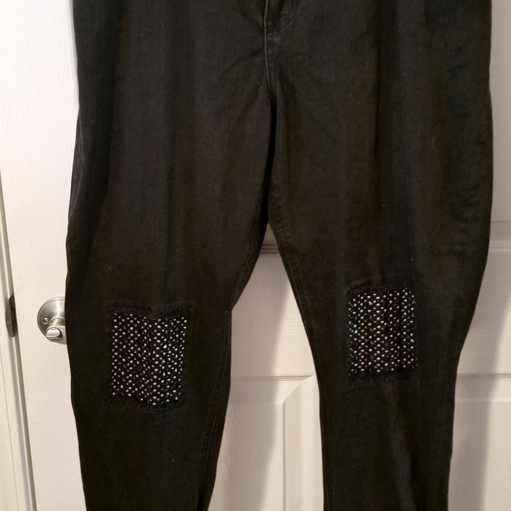 Melissa McCarthy Black denim 7 jeans
